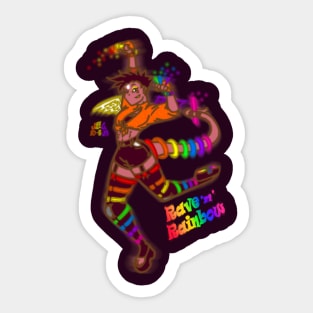 Rave 'n' Rainbow Sticker